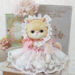 ベビーボンネット　ピンク　レース　猫　アンティークドール 800.1.P4140006_1-150x150.jpg
